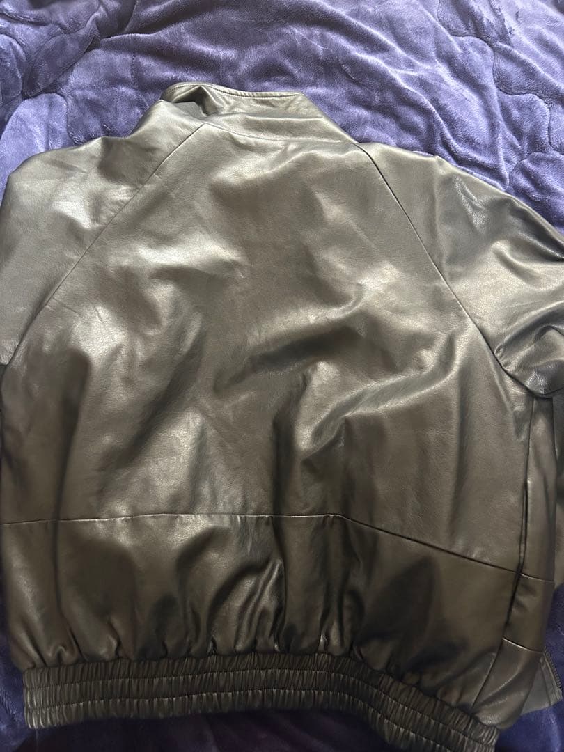 ジャケット・アウター kaoyorinakami logo leather like jacket