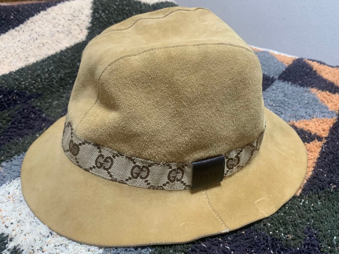 GUCCI ハット スエードLサイズ美品