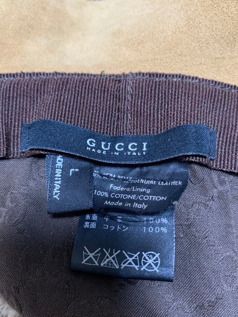 GUCCI ハット スエードLサイズ美品