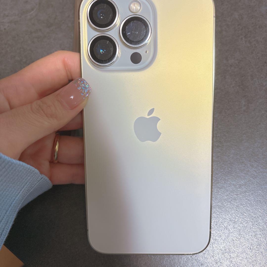 Apple iPhone 13 Pro ゴールド ケース付レンズカバー付箱等付き