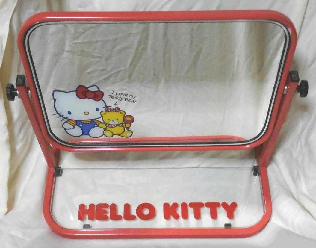 ハローキティ　スタンドミラー　サンリオ　昭和レトロ　鏡