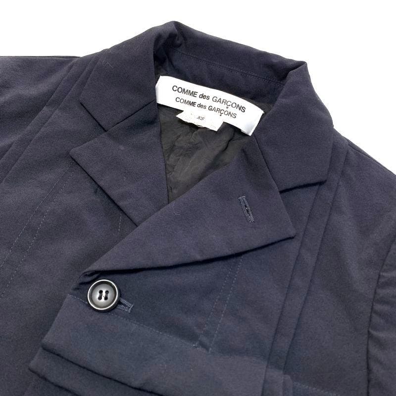 11aw コムコム コムデギャルソン 装飾ギャザー タック プリーツ ジャケット