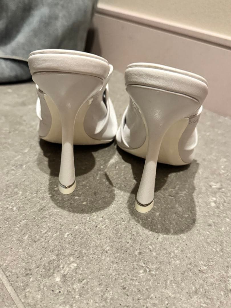 m*様 AlexanderWang Vannaミュール/パンプス/38/WHT/