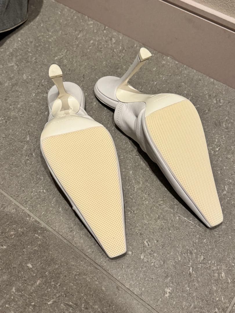 m*様 AlexanderWang Vannaミュール/パンプス/38/WHT/