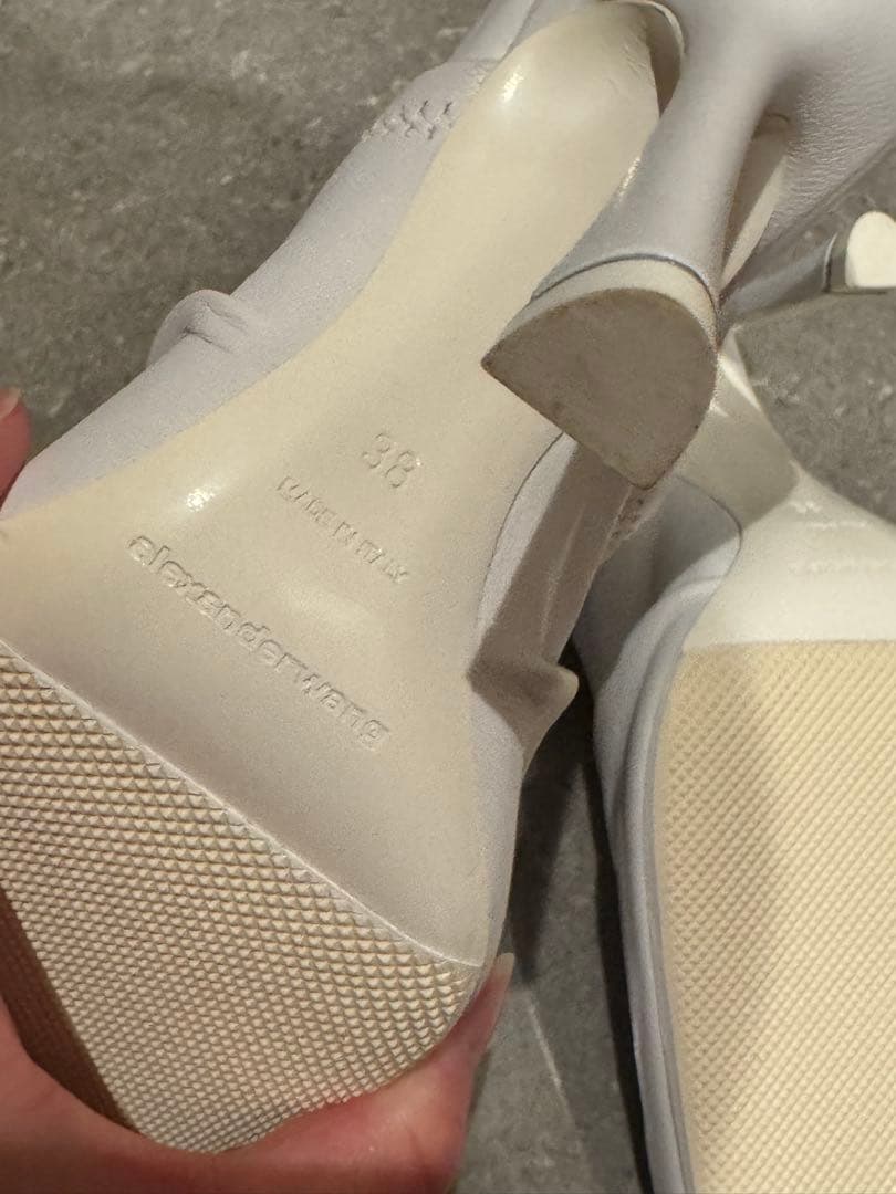 m*様 AlexanderWang Vannaミュール/パンプス/38/WHT/