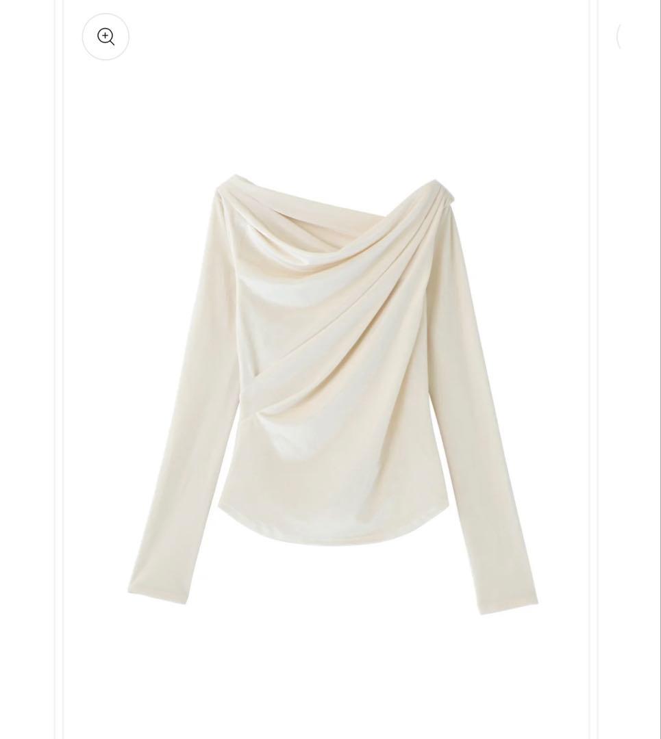 新品　ポローラ　グロッシーベロアトップス