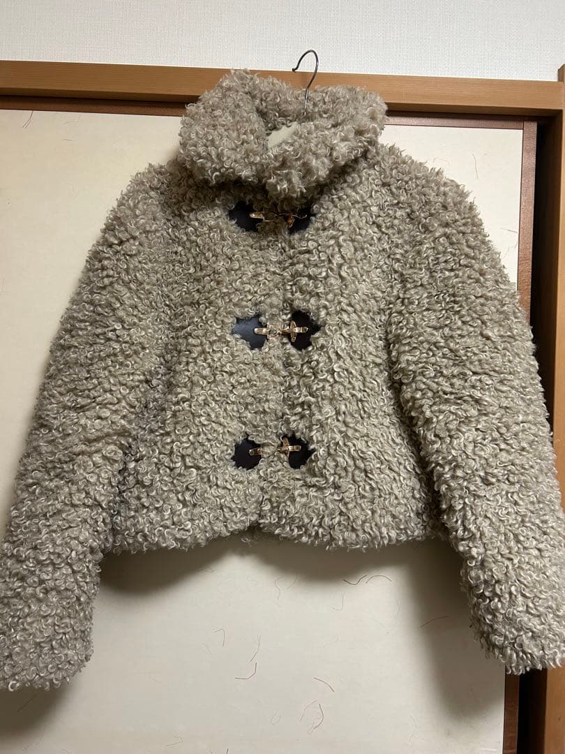 フェイクボア トグルボタン ファージャケット xsサイズ