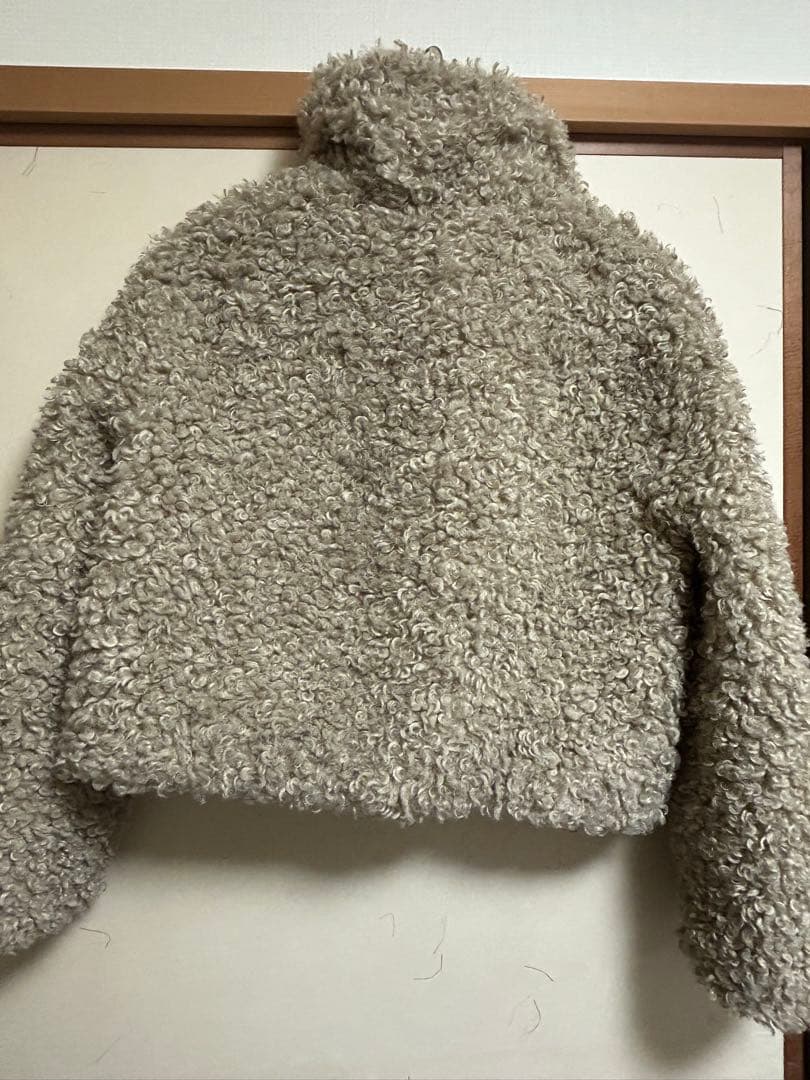 フェイクボア トグルボタン ファージャケット xsサイズ