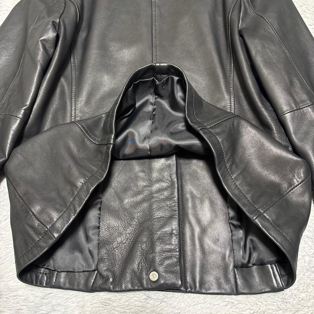 LAUTREAMONT 本革　ラム　レザージャケット　ノーカラー　襟無　Lサイズ