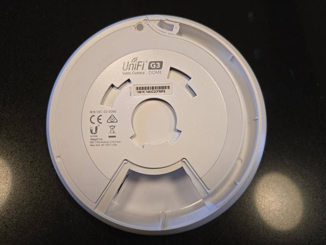 Unifi G3 Dome セキュリティカメラ ホワイト