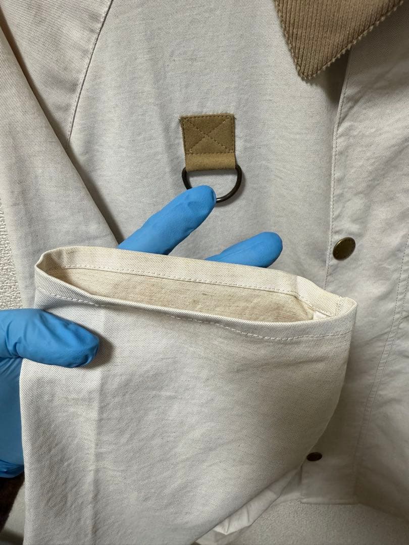 【極美品】 Barbour ベージュカバーオール 定価42,000円