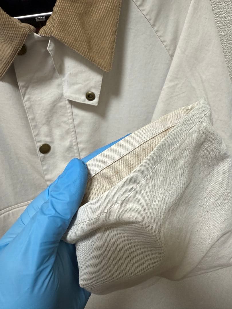 【極美品】 Barbour ベージュカバーオール 定価42,000円