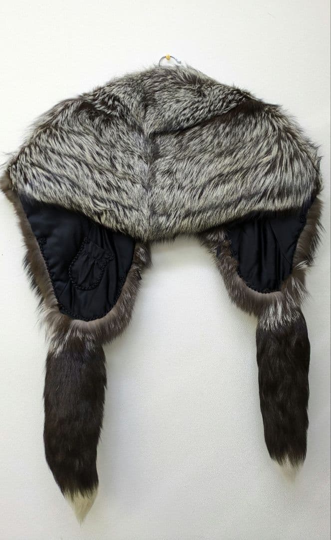 シルバーフォックス·エリありショール·キツネ·毛皮