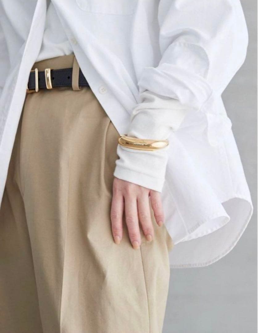 Deuxieme Classe TUCK CHINO ワイドパンツ 34