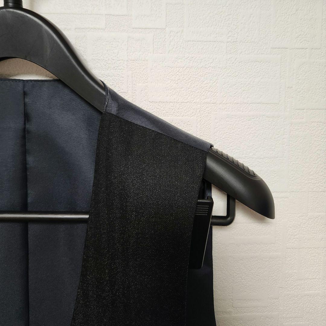 スーツセレクト　メンズ　スーツ　スリーピース　ダークグレー　標準体型