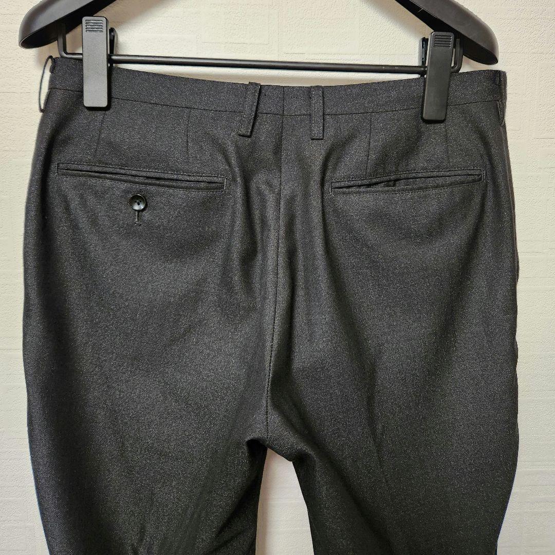 スーツセレクト　メンズ　スーツ　スリーピース　ダークグレー　標準体型