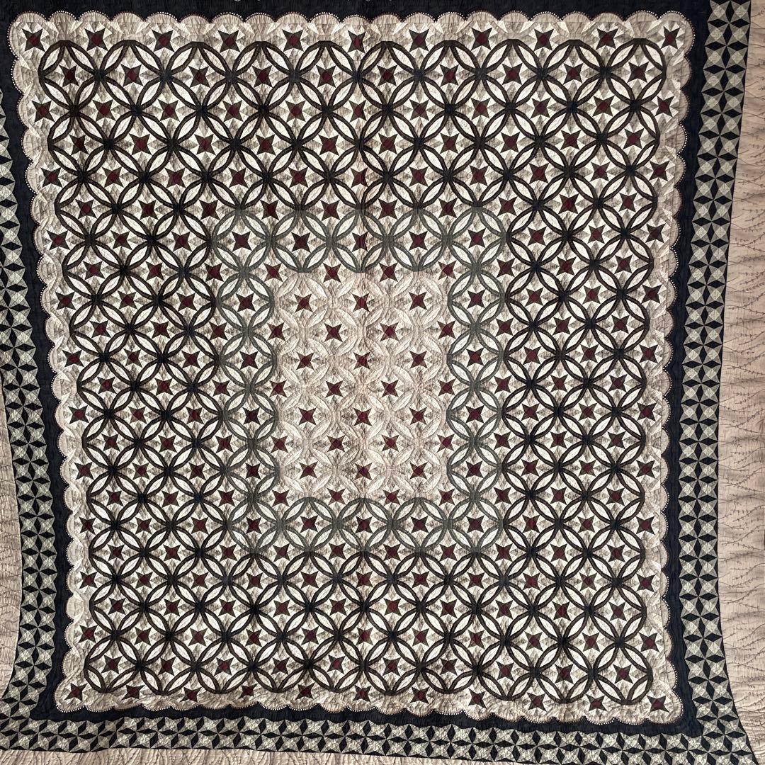 ハンドメイドパッチワークキルトのタペストリー、ベッドカバー