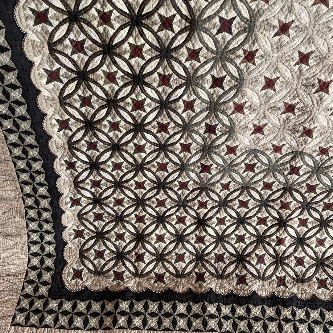 ハンドメイドパッチワークキルトのタペストリー、ベッドカバー