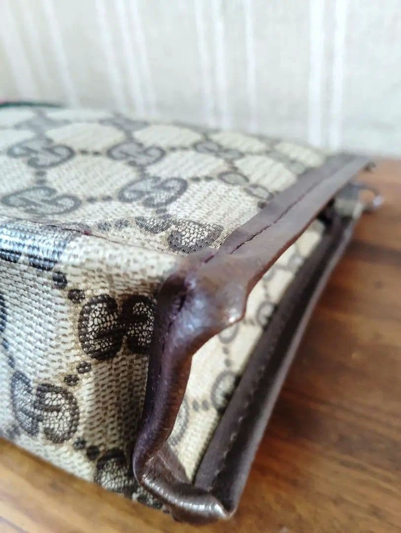 将　GUCCIグッチ　オールドグッチ　シェリーライン　GG　クラッチバック