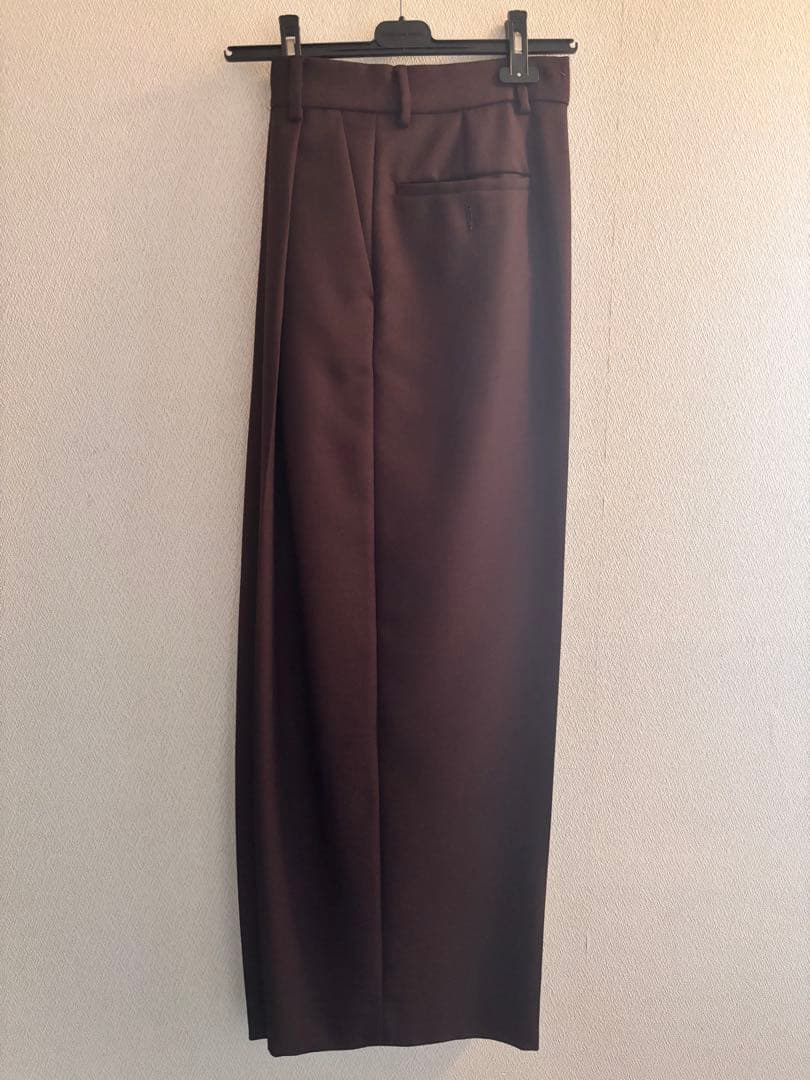 DRIES VAN NOTEN ブラウン ワイドパンツ サイズ46