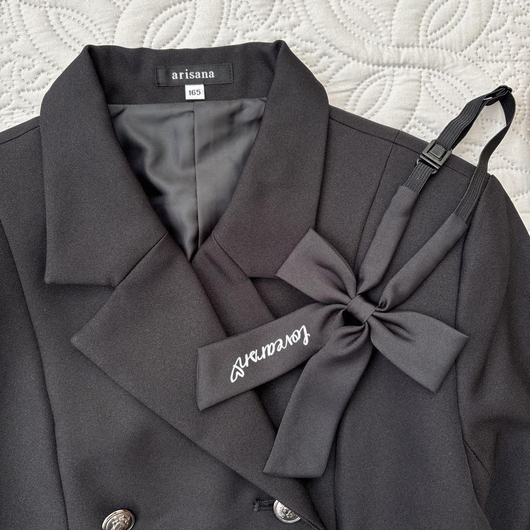 アリサナ　卒服　165 フォーマル　4点セット　ブラック　スカートスーツ