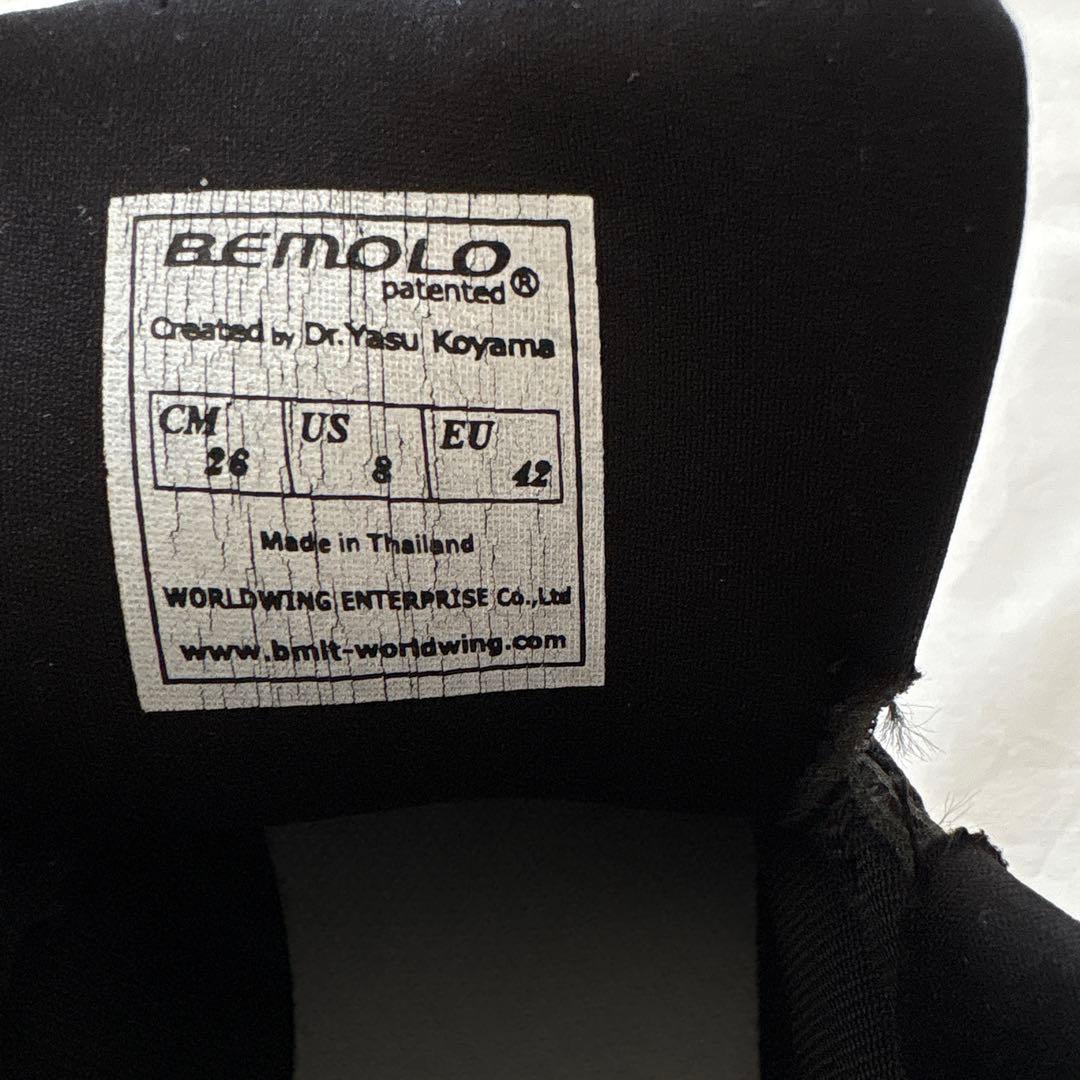 ビモロシューズ　BEMOLO ブラック　ハイカットシューズ　26センチ