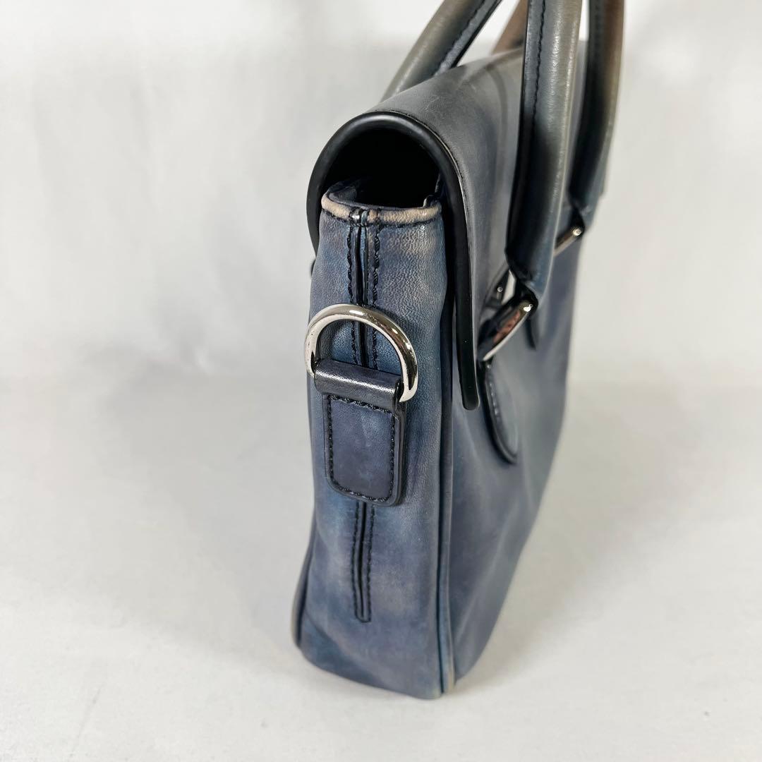 BERLUTI ベルルッティ エミーオガリバー 2WAY ハンドバッグ ブルー