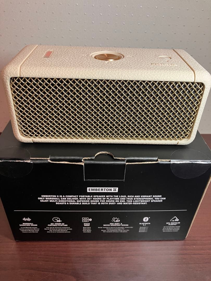 Marshall Emberton II ワイヤレススピーカー - cream