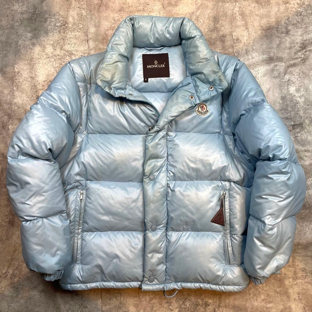 MONCLER モンクレール 2WAY ダウンジャケット ブルー 袖着脱可能