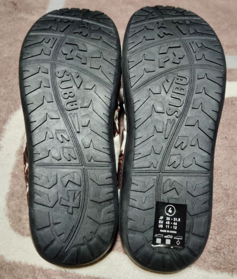 SUBU 牛柄スリッパ 収納袋付き