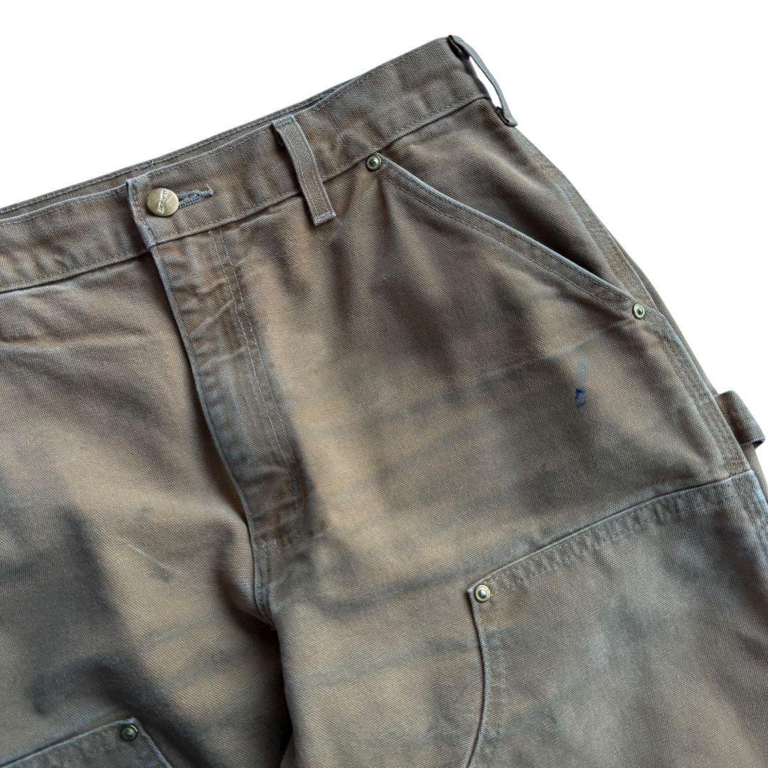 USA製カーハート ビンテージ　ダブルニーペインターパンツ ワーク ダック 古着