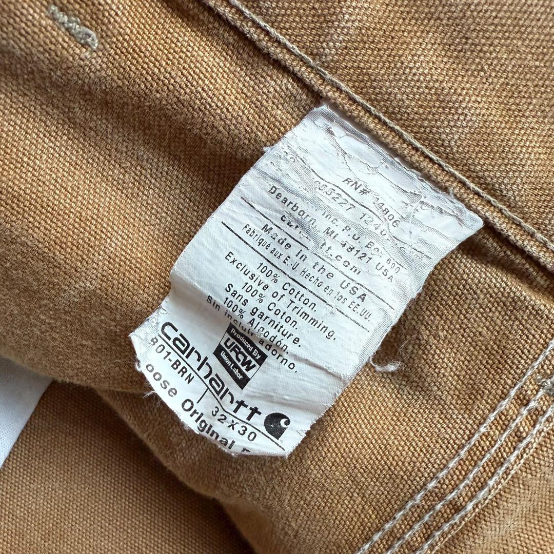 USA製カーハート ビンテージ　ダブルニーペインターパンツ ワーク ダック 古着