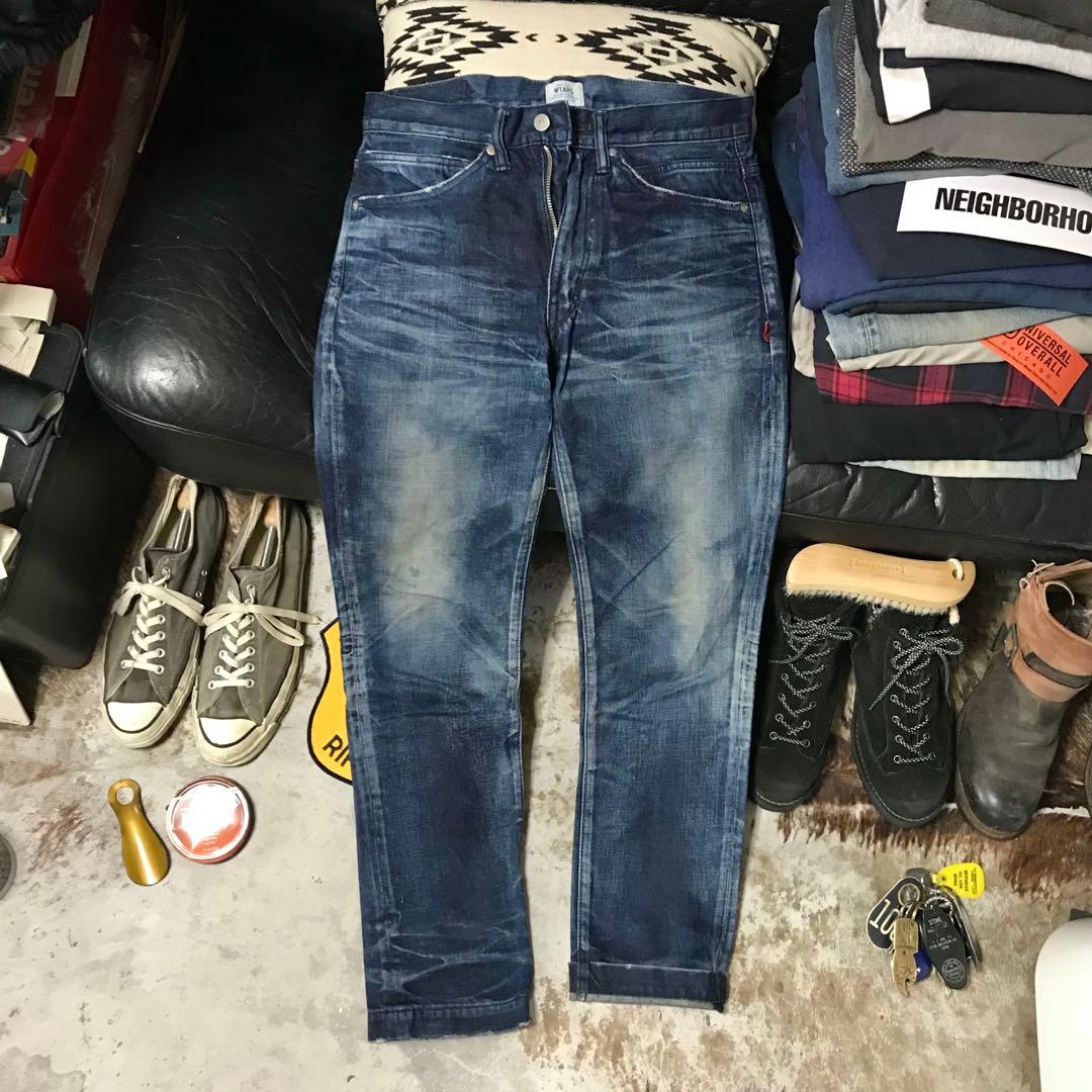 ［希少／完売モデル］M《★ WTAPS ★》美品 ヴィンテージフェード加工デニム