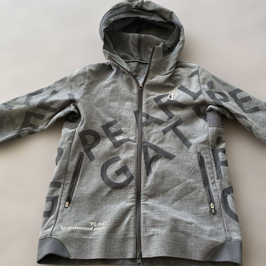 PEARLY GATES フード付きジャケット グレー