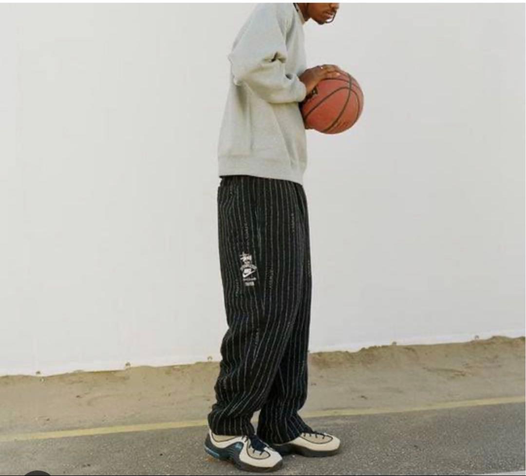 い*ぬ様 Stussy Nike Striped Wool Pants Blac