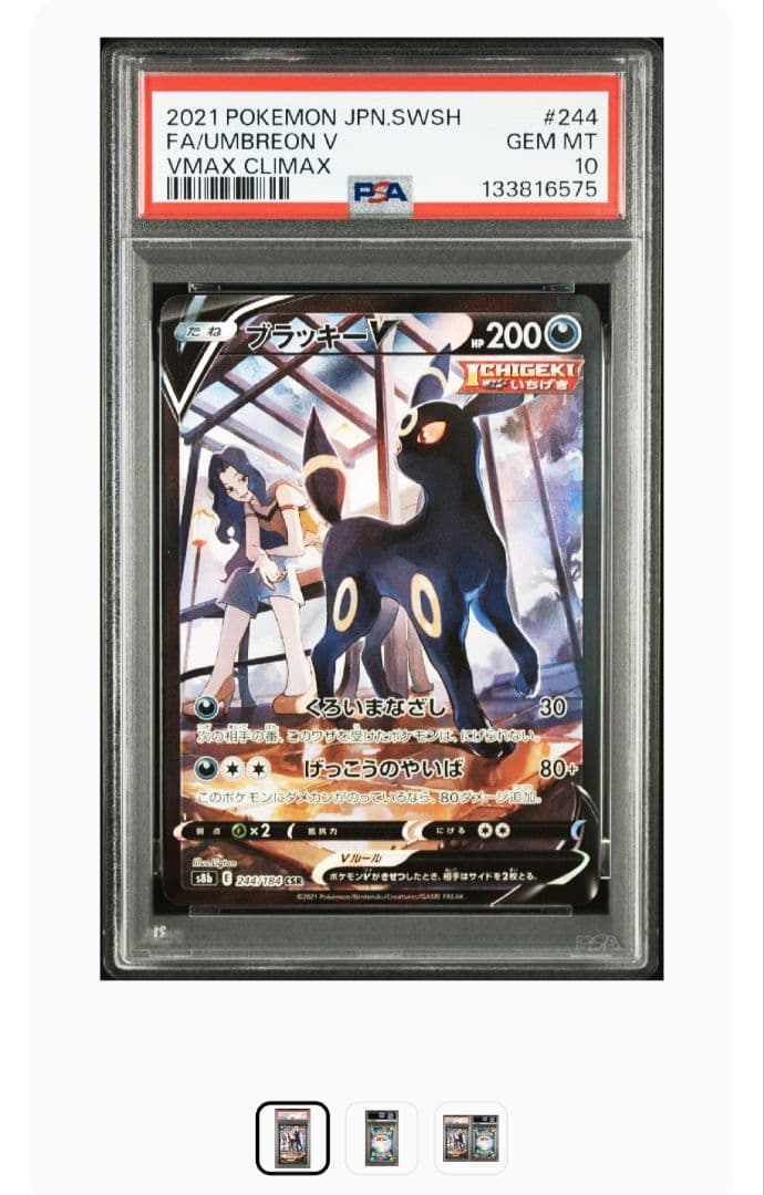 まとめ買値引ブラッキーV CSR PSA10 ポケモンカード