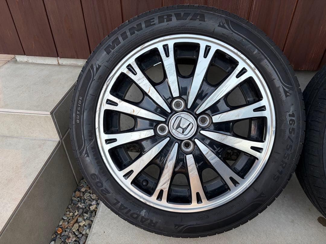 NBox 純正タイヤホイール4本セット　NWGN N/ NOne等　ミネルバ