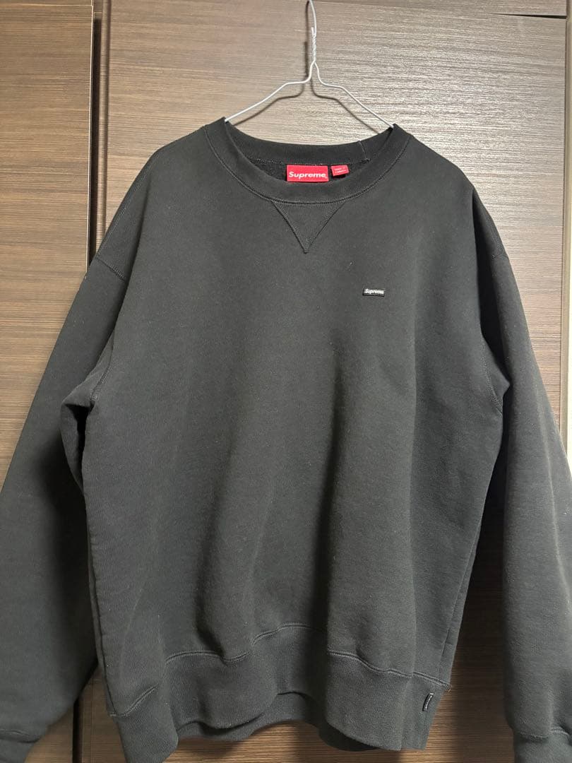 Supreme ブラック スウェット Medium スモールロゴ