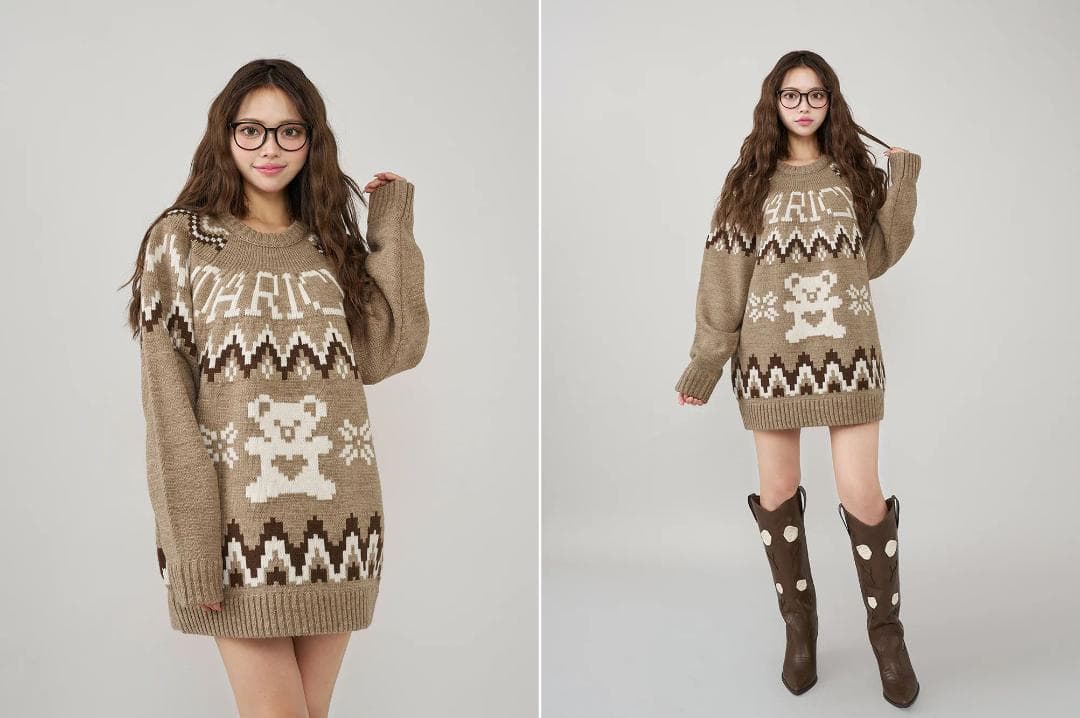 ダーリッチ darich ノルディックベアニットプルオーバー NVY ネイビー