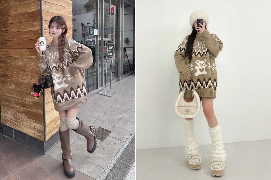 ダーリッチ darich ノルディックベアニットプルオーバー NVY ネイビー