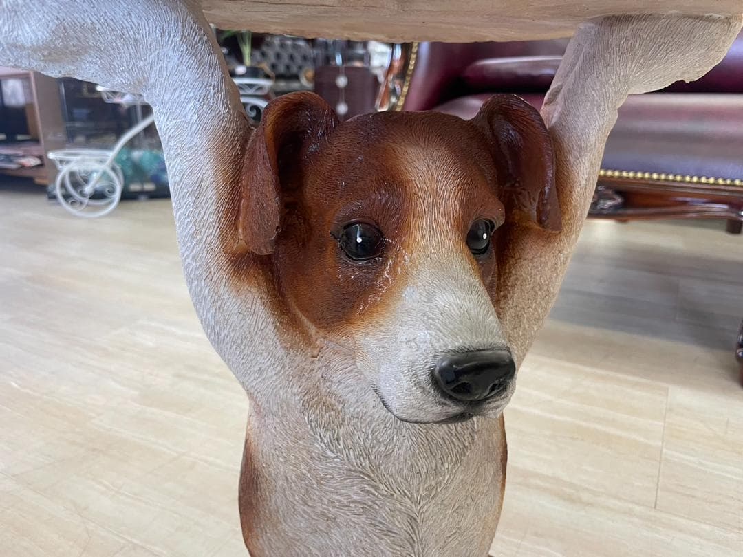 ジャックラッセルテリア　サイドテーブル　ミニテーブル　アニマル　動物　テーブル