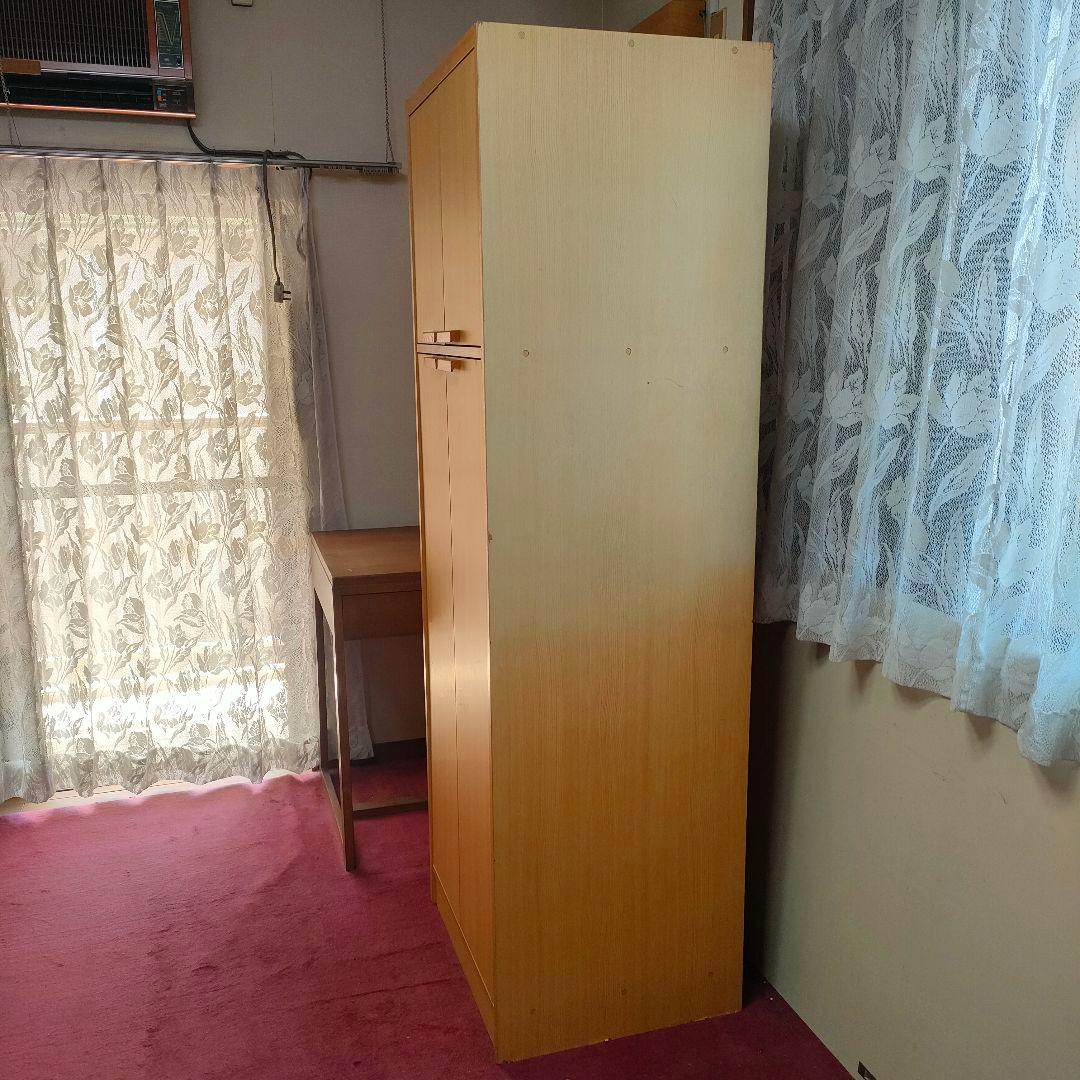 ロッカータンス　洋服ダンス　クローゼット　2扉観音開き　2段　 小型