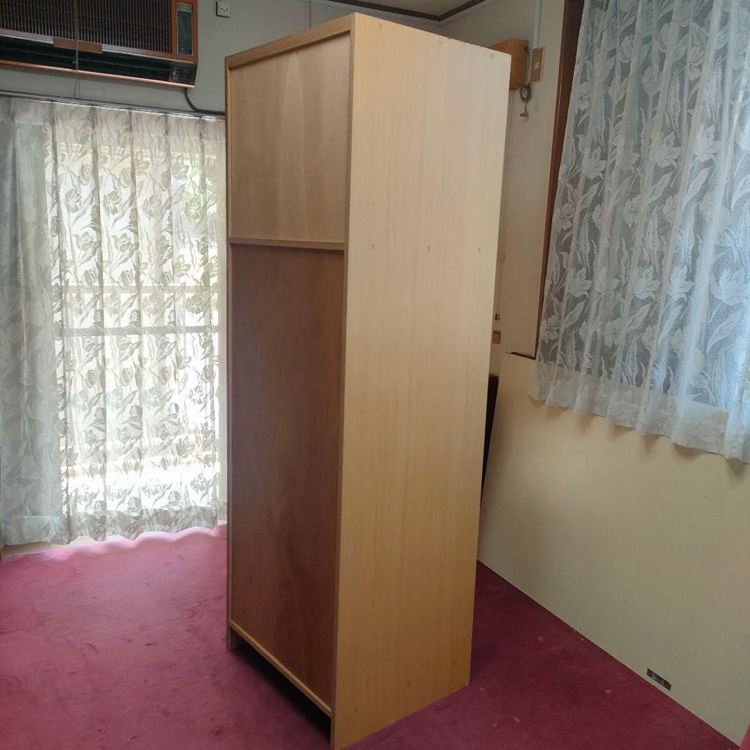 ロッカータンス　洋服ダンス　クローゼット　2扉観音開き　2段　 小型