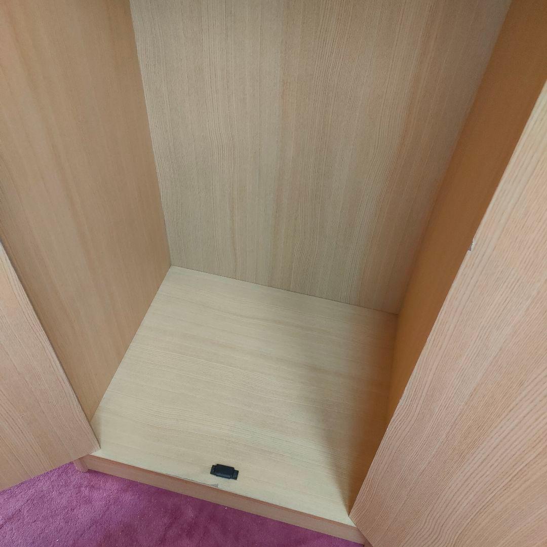 ロッカータンス　洋服ダンス　クローゼット　2扉観音開き　2段　 小型