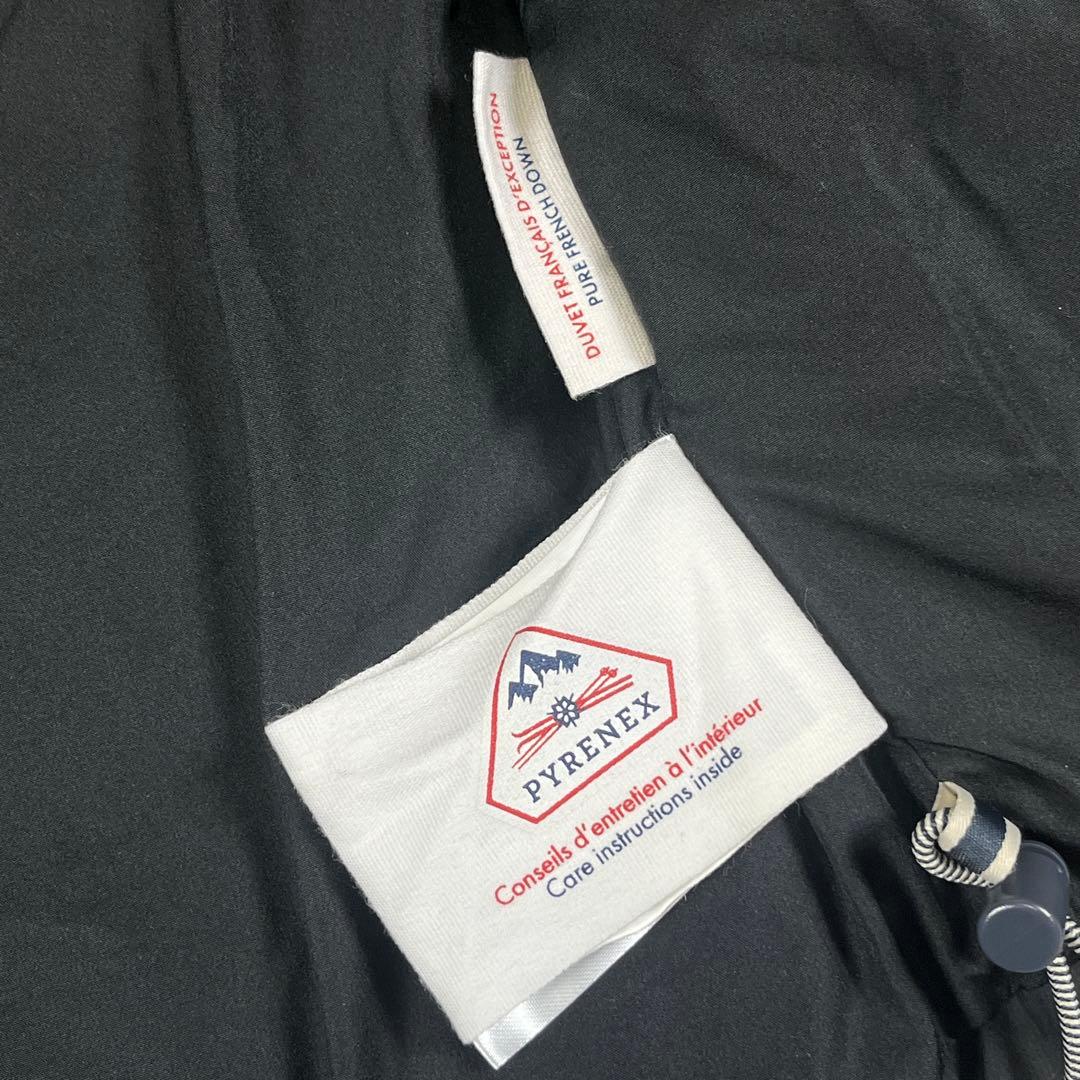 PYRENEX スプートニック ダウンベスト フード着脱可 ブラック XSサイズ