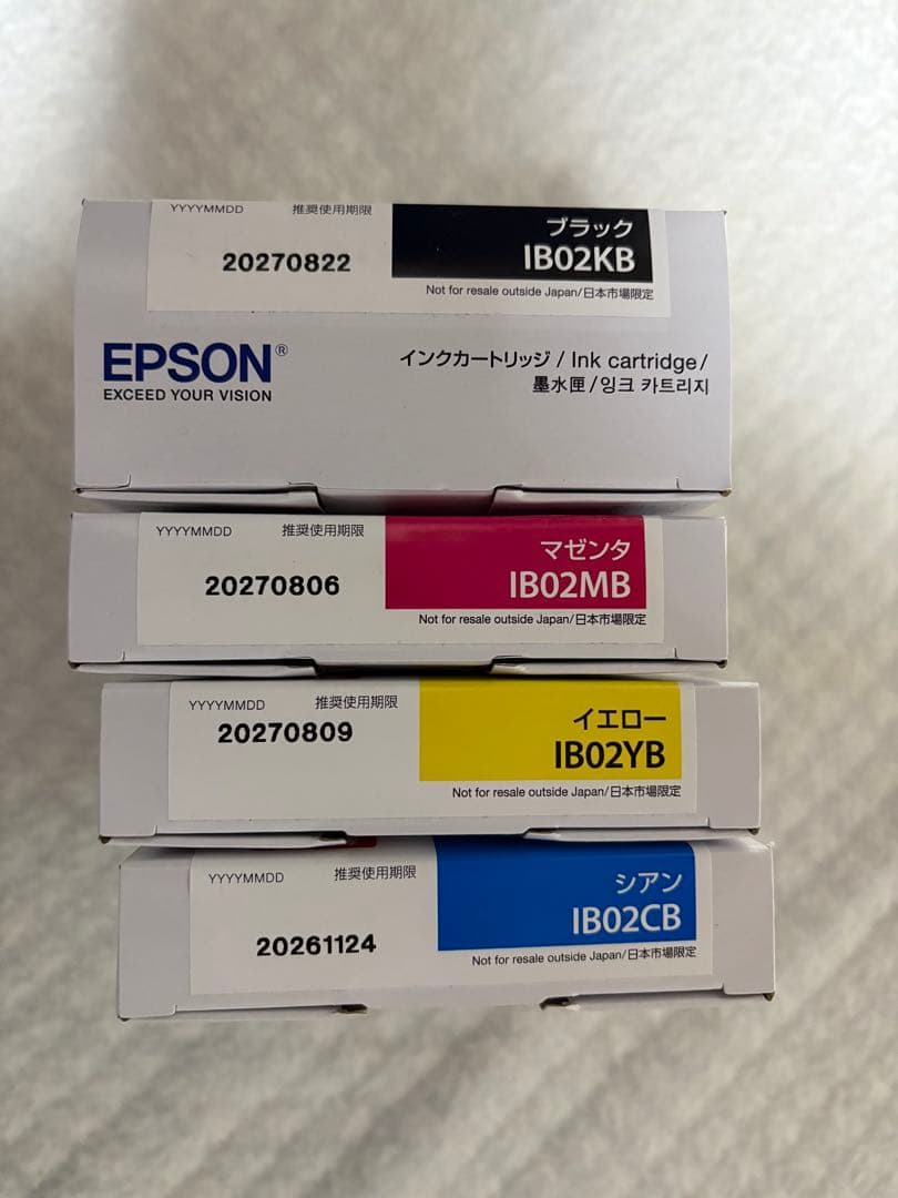 31000円　EPSON IB02シリーズ　4色セット
