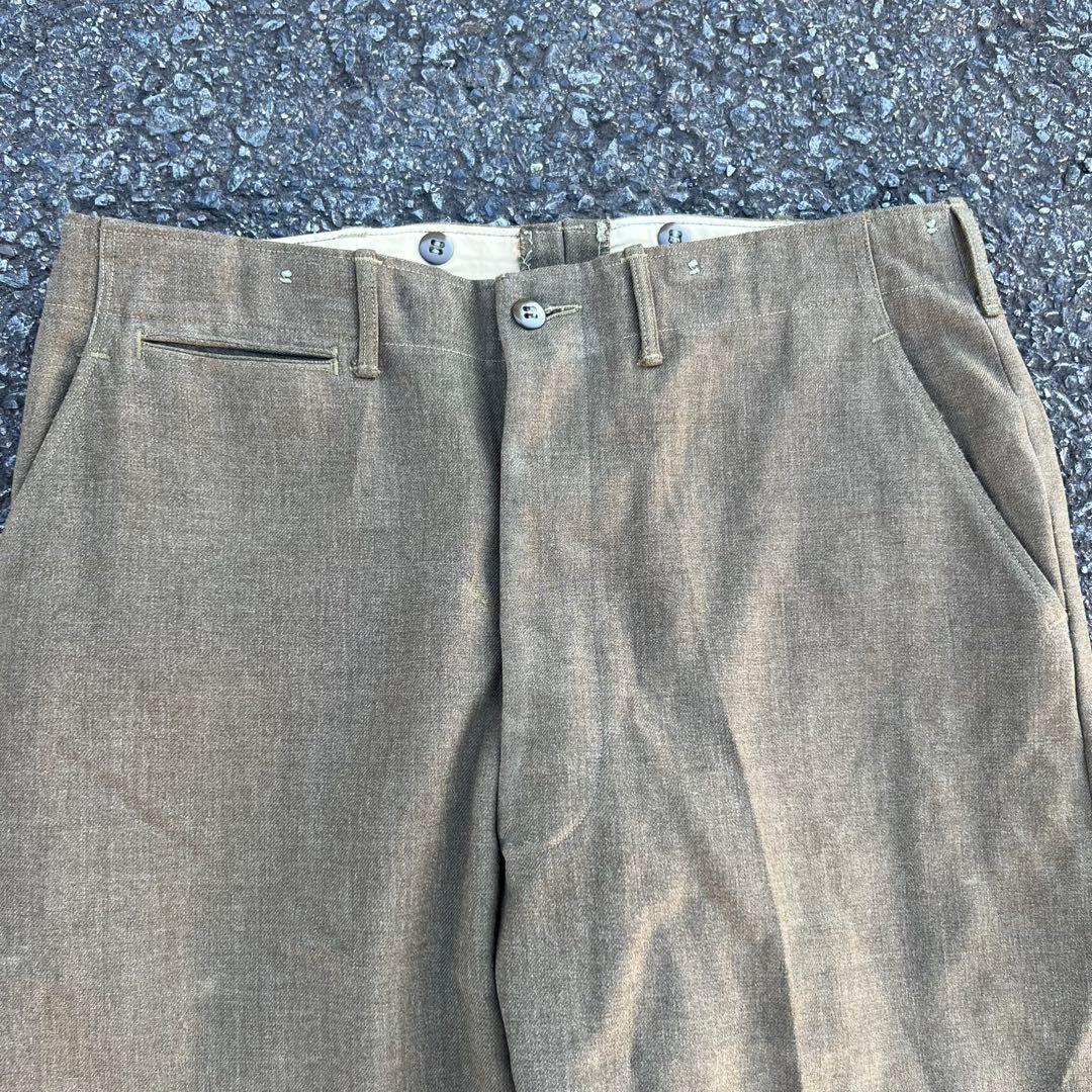 【50s】M1952 ウールドレスパンツ アメリカ軍 極太