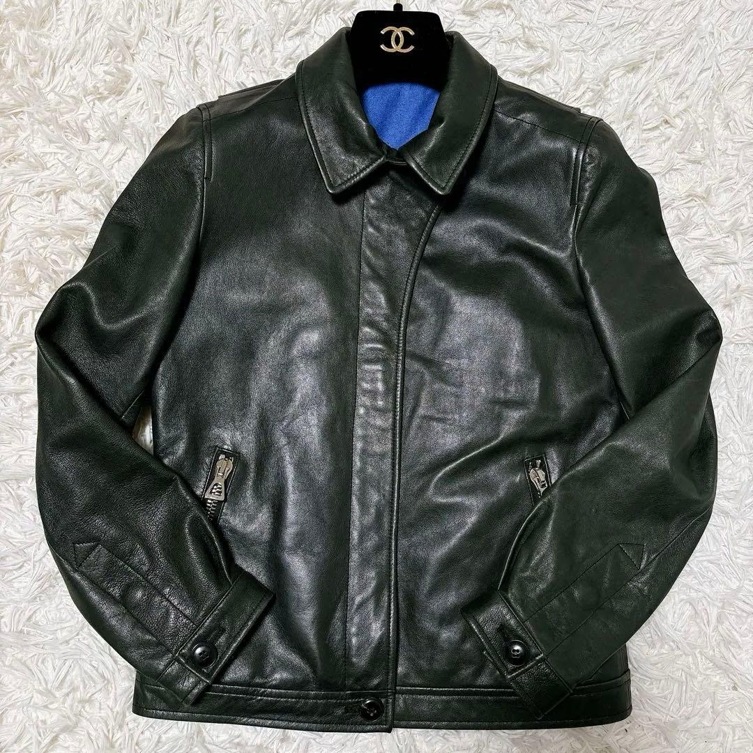 【最高級】OPUS JAPAN レザージャケット　ベビーカーフ　カシミア　M