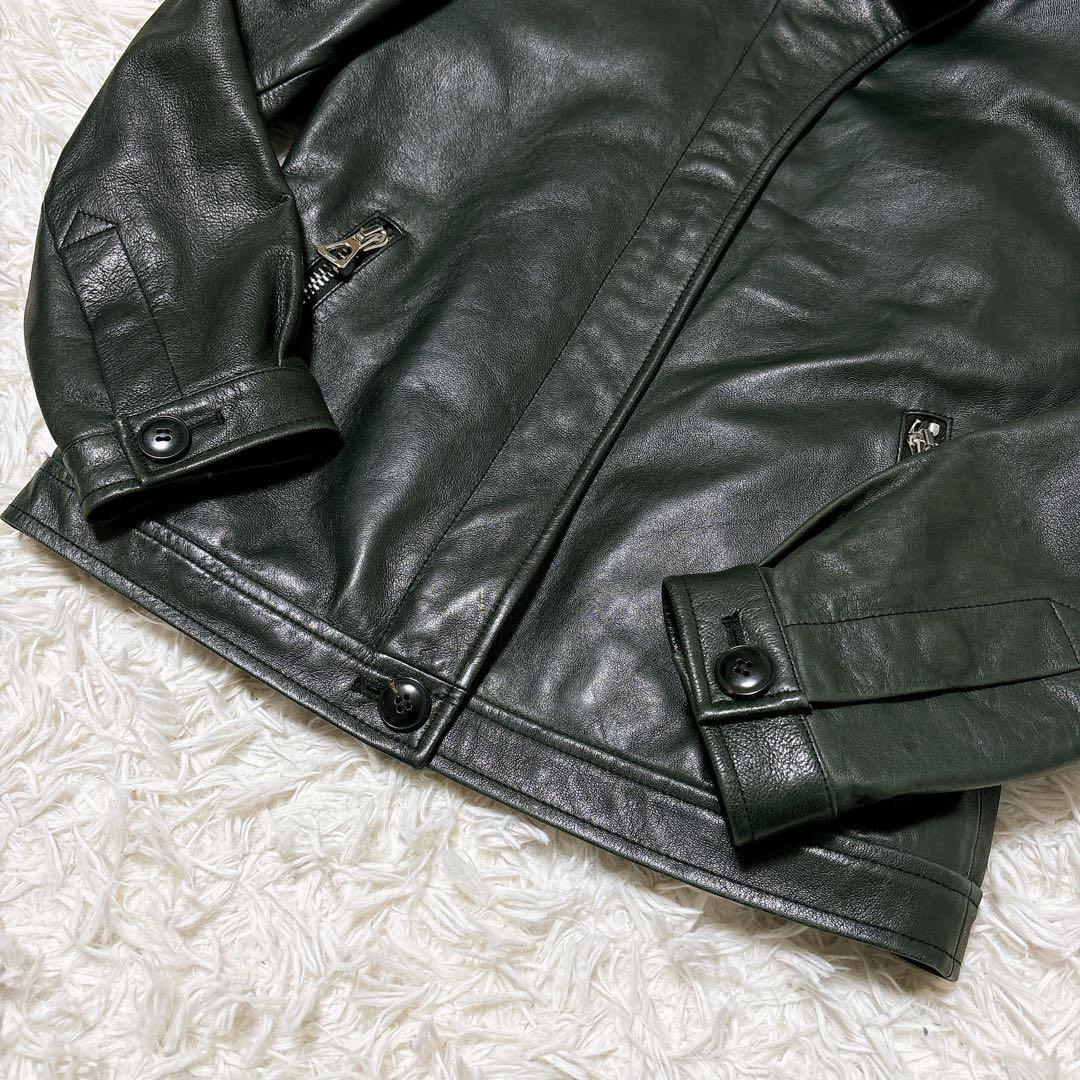 【最高級】OPUS JAPAN レザージャケット　ベビーカーフ　カシミア　M