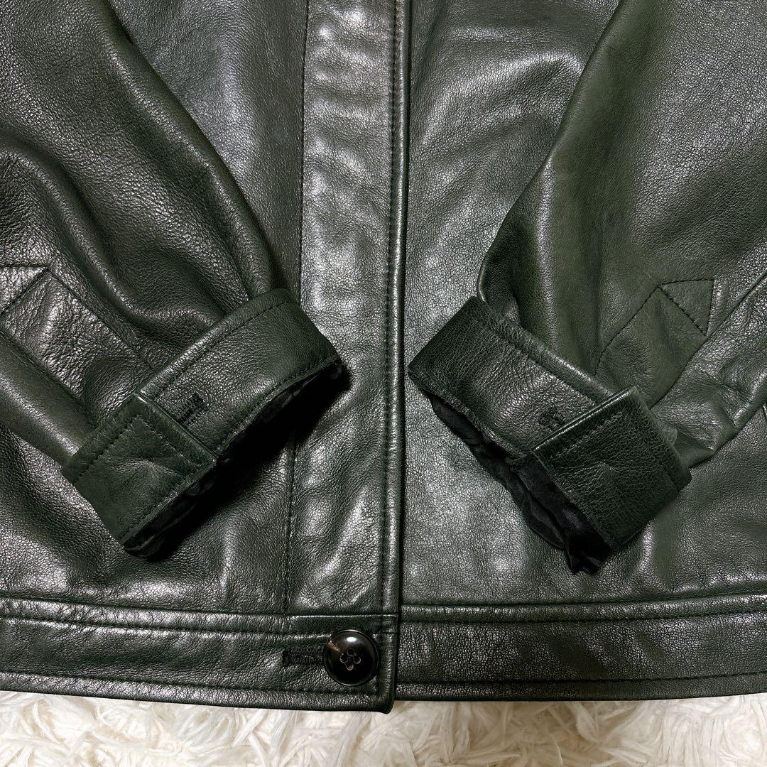 【最高級】OPUS JAPAN レザージャケット　ベビーカーフ　カシミア　M